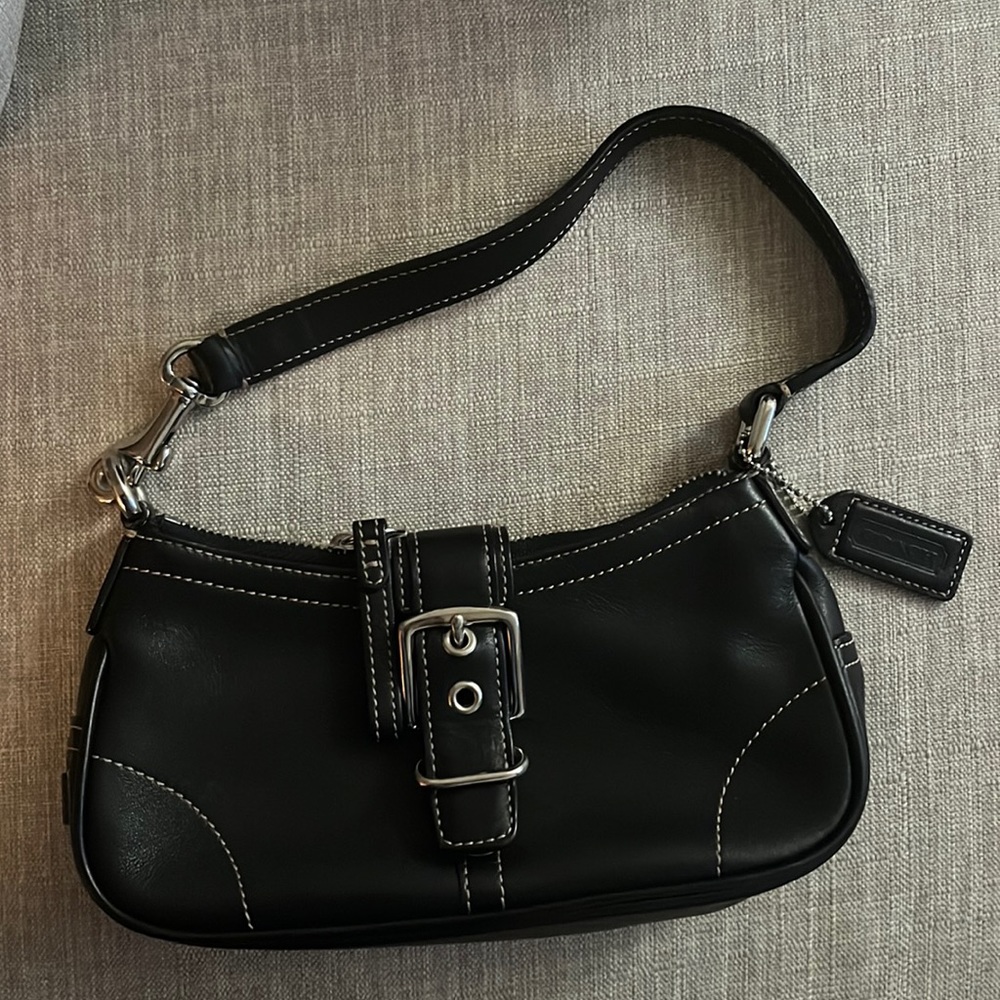 Coach black small shoulder bag